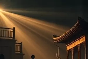 玻璃海日记封面：浅色海面与漂在浪里的玻璃瓶